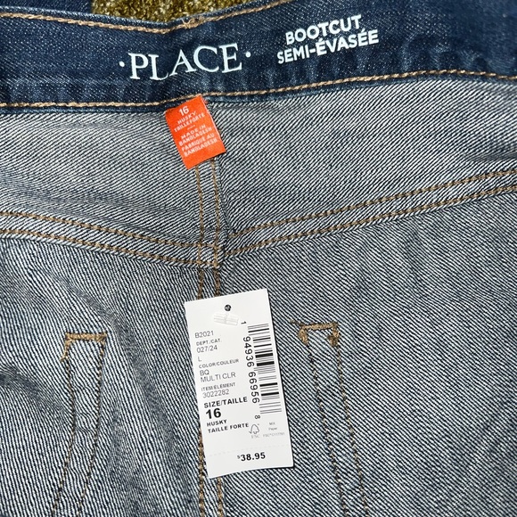 Youth Boys bootcut jeans size 16 Husky - Picture 2 of 3